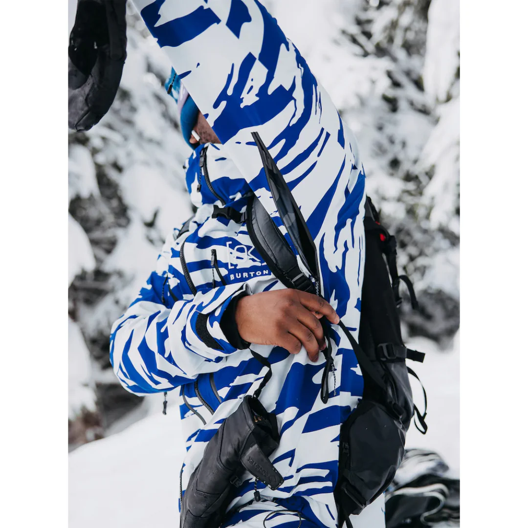 Burton Men's [ak] Tuvak GORE-TEX C-Knit 3L Jacket - Oversized Zebra Jake Blue - Image 4