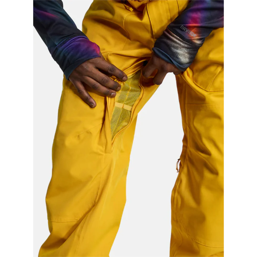 Burton Men's Reserve 2L Bib Snowpants-Golden Rod - Image 6