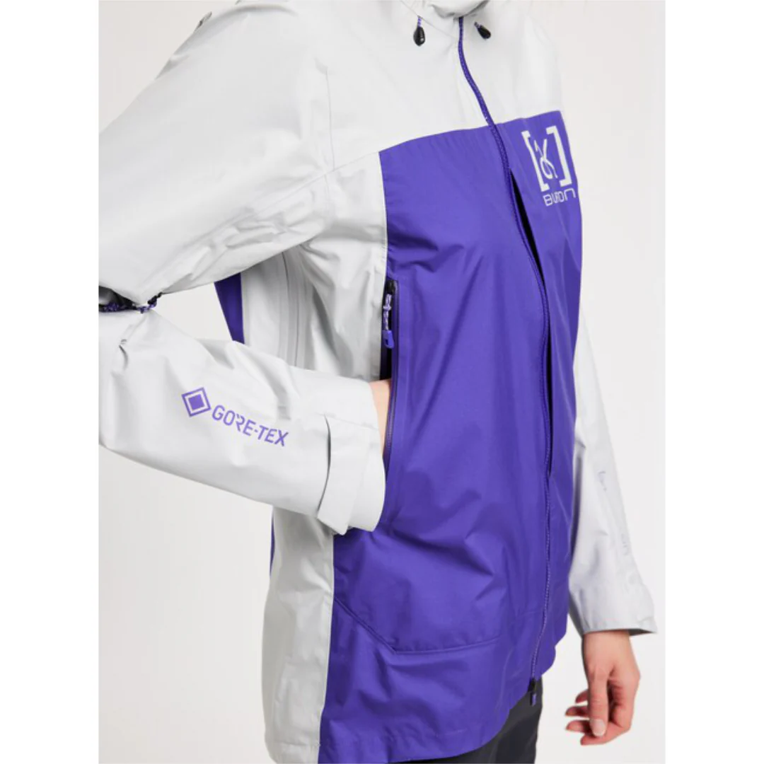 Burton Women's [ak] Surgence GORE-TEX Jacket - Lunar Gray / Prism Violet - Image 5