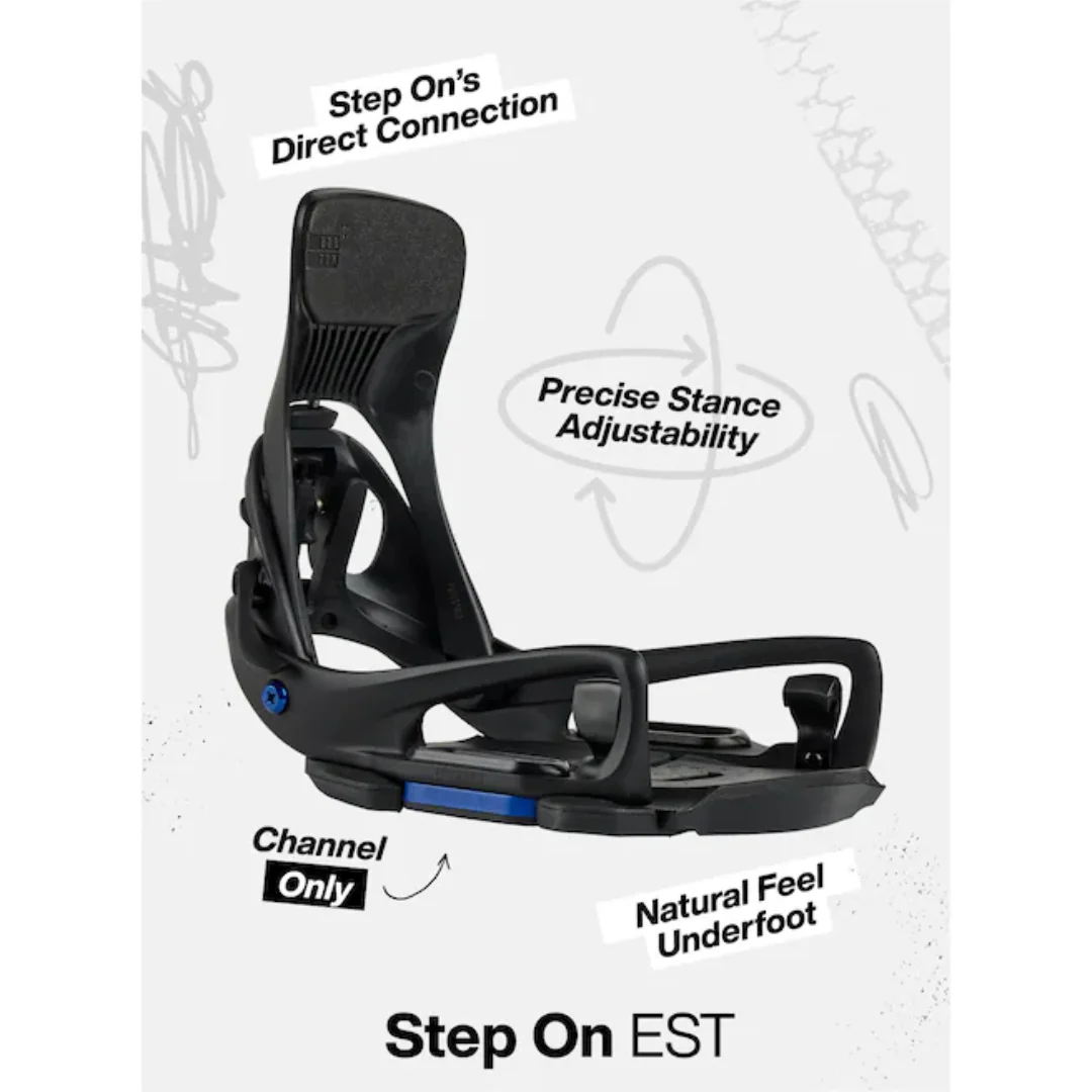 Burton Women's  Escapade EST Step On Snowboard Binding -Light Teal/Black - Image 3