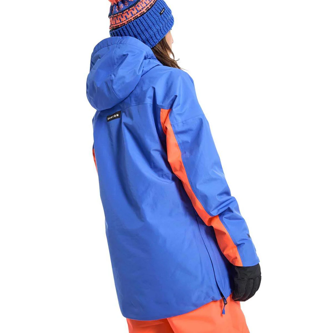 Burton Women's Pillowline GORE-TEX 2L Anorak Jacket -Amparo Blue / Tetra Orange - Image 6