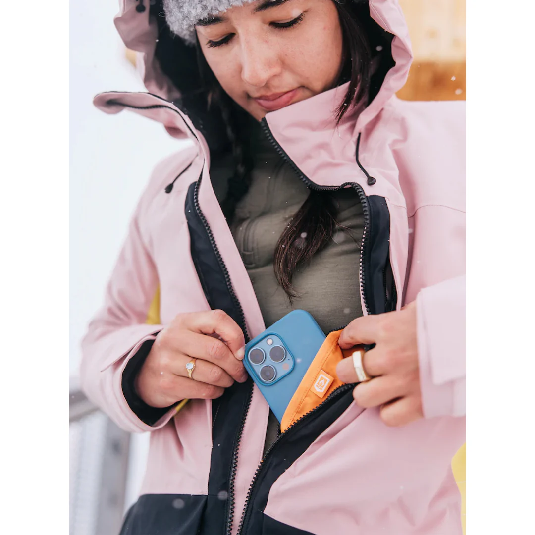 Burton Women's Prowess 2.0 2L Jacket - Powder Blush / Sulfur / True Black - Image 7