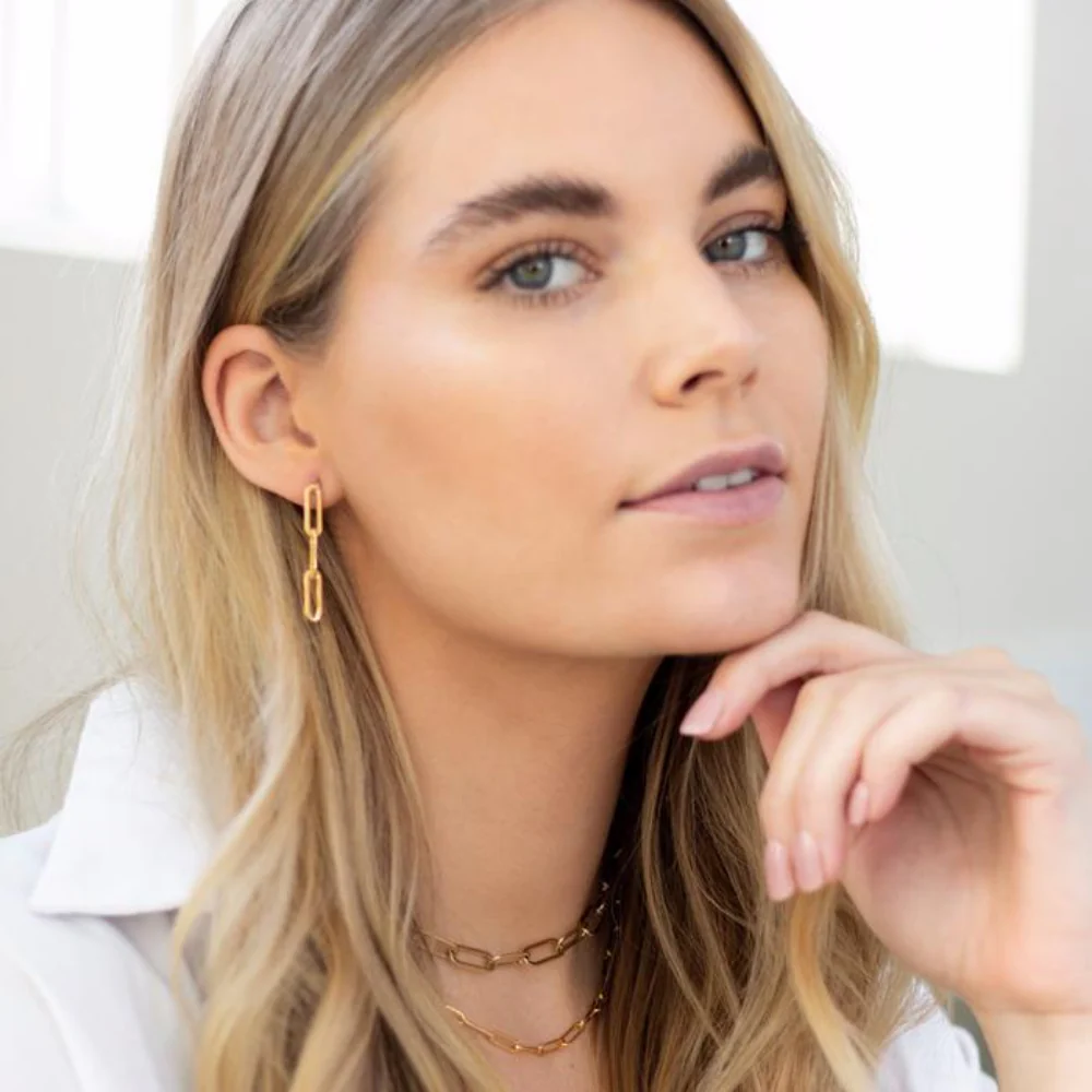 Carden Avenue - Stacia Three Link Earring - Image 2
