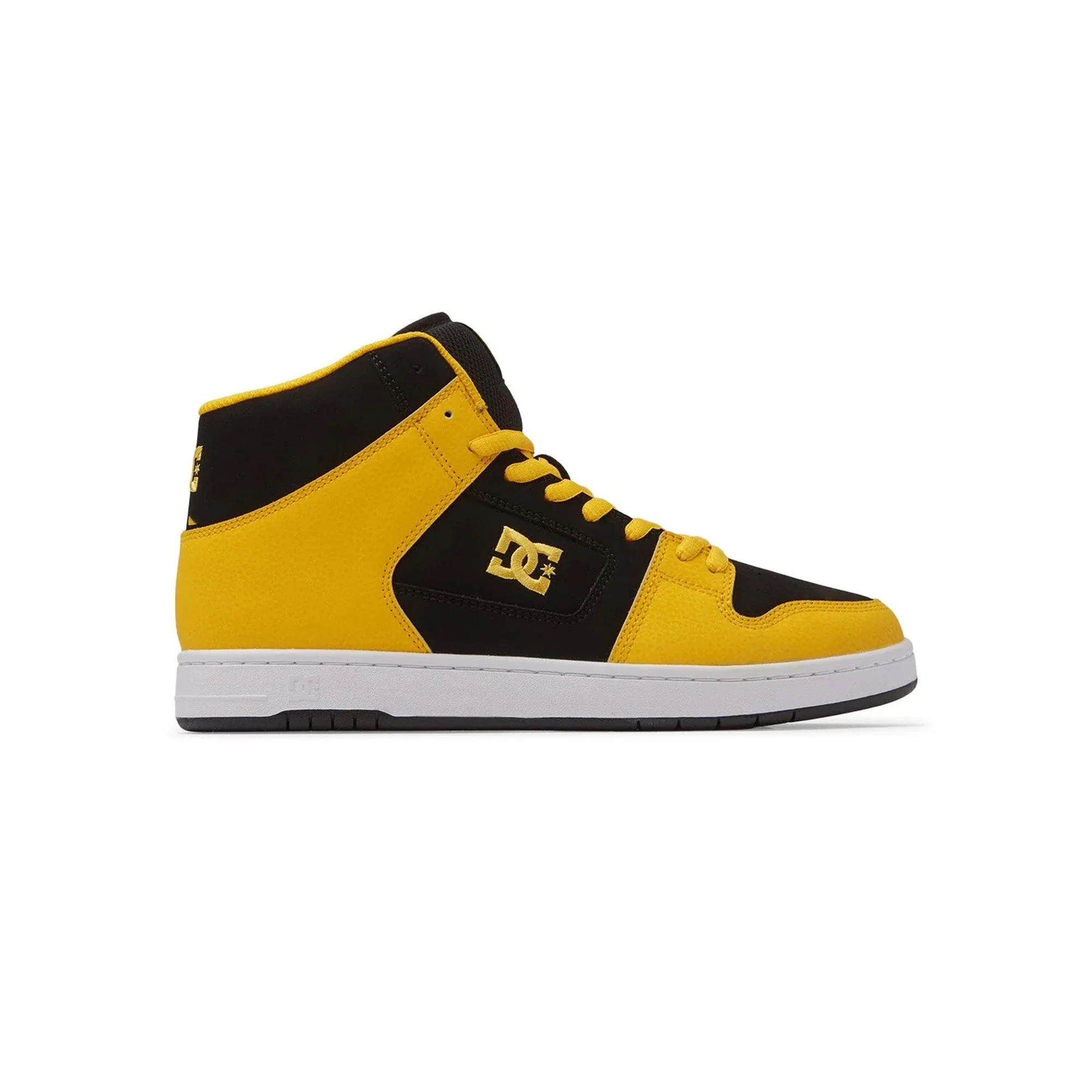 DC Men's Manteca 4 Hi Shoes - Black/Yellow/Yellow - Image 4