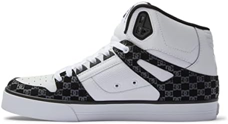 DC Men's Pure High-Top WC Shoes - Black/White Monogram - Image 5