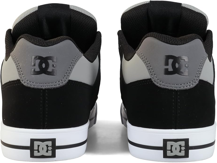 DC Men's  Pure Skate Shoes - Gray/Black - Image 5