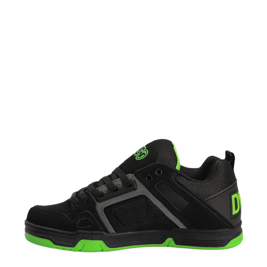 DVS Men's Comanche Skate Shoe - Black Charcoal Lime Nubuck - Image 3