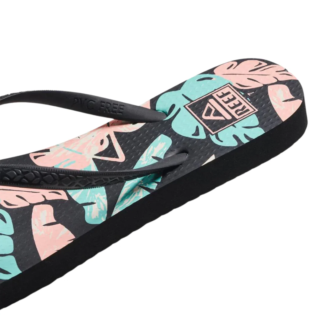 Reef Womens Seaside Prints Sandals - Neon Monstera - Image 5