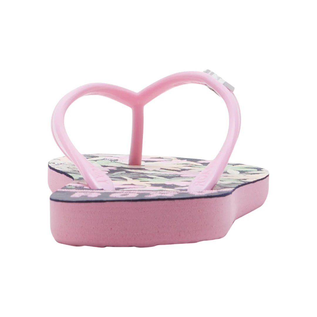 Roxy Girls RG Viva Stamp II Flip Flops - Crazy Pink/ Blue Radiance - Image 6