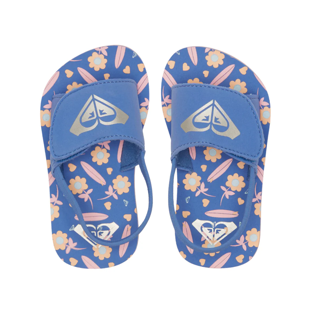 Roxy Teenie Finn Toddler Sandals - Crazy Pink/Blue Radiance - Image 4