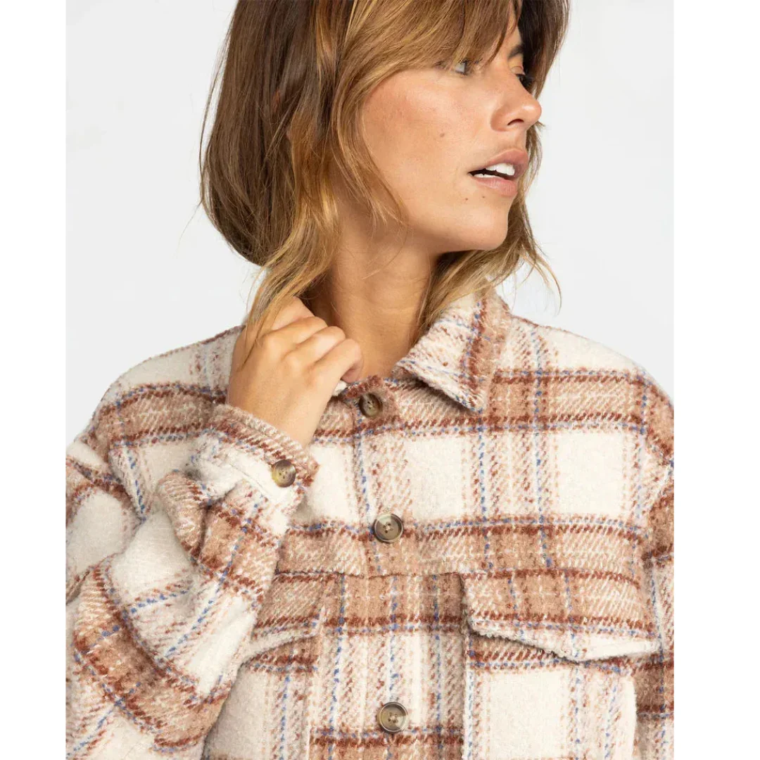 Roxy Women's Check The Swell Iiii Shacket - Image 3