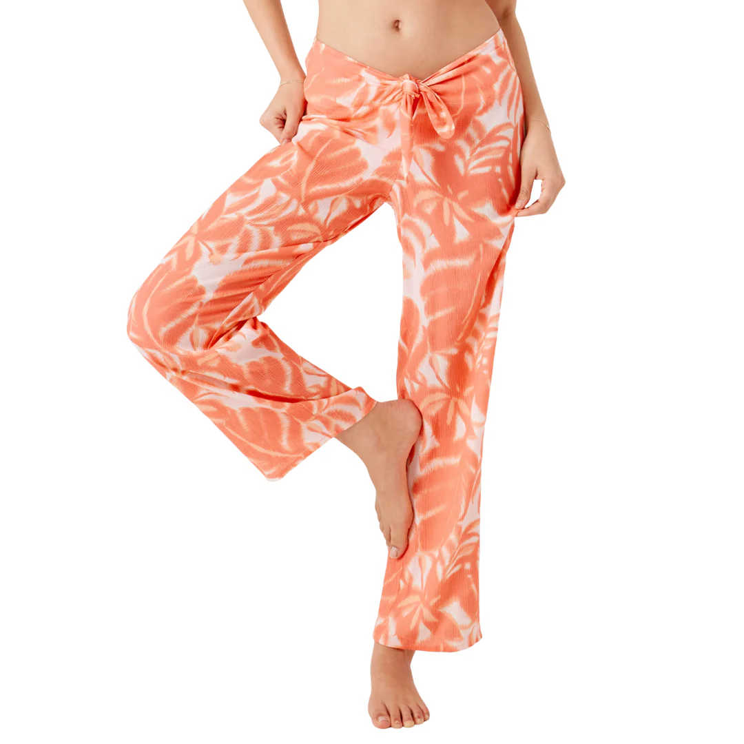 Roxy Women's  Palm Haze Tie Front Cover Up Pant - Coralmul - Image 2