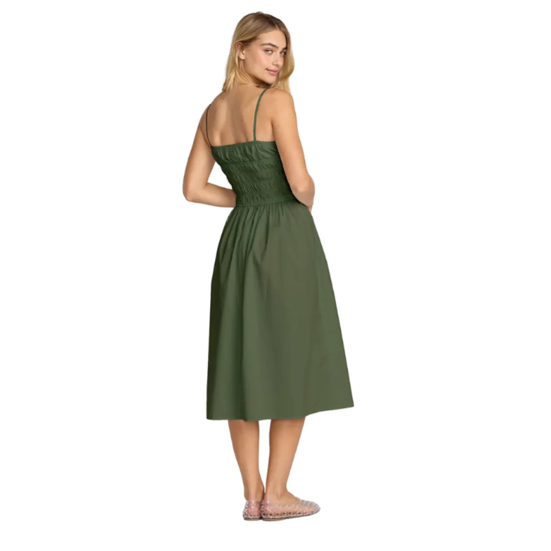 RVCA Women's  Raya Midi Dress - Olive - Image 2