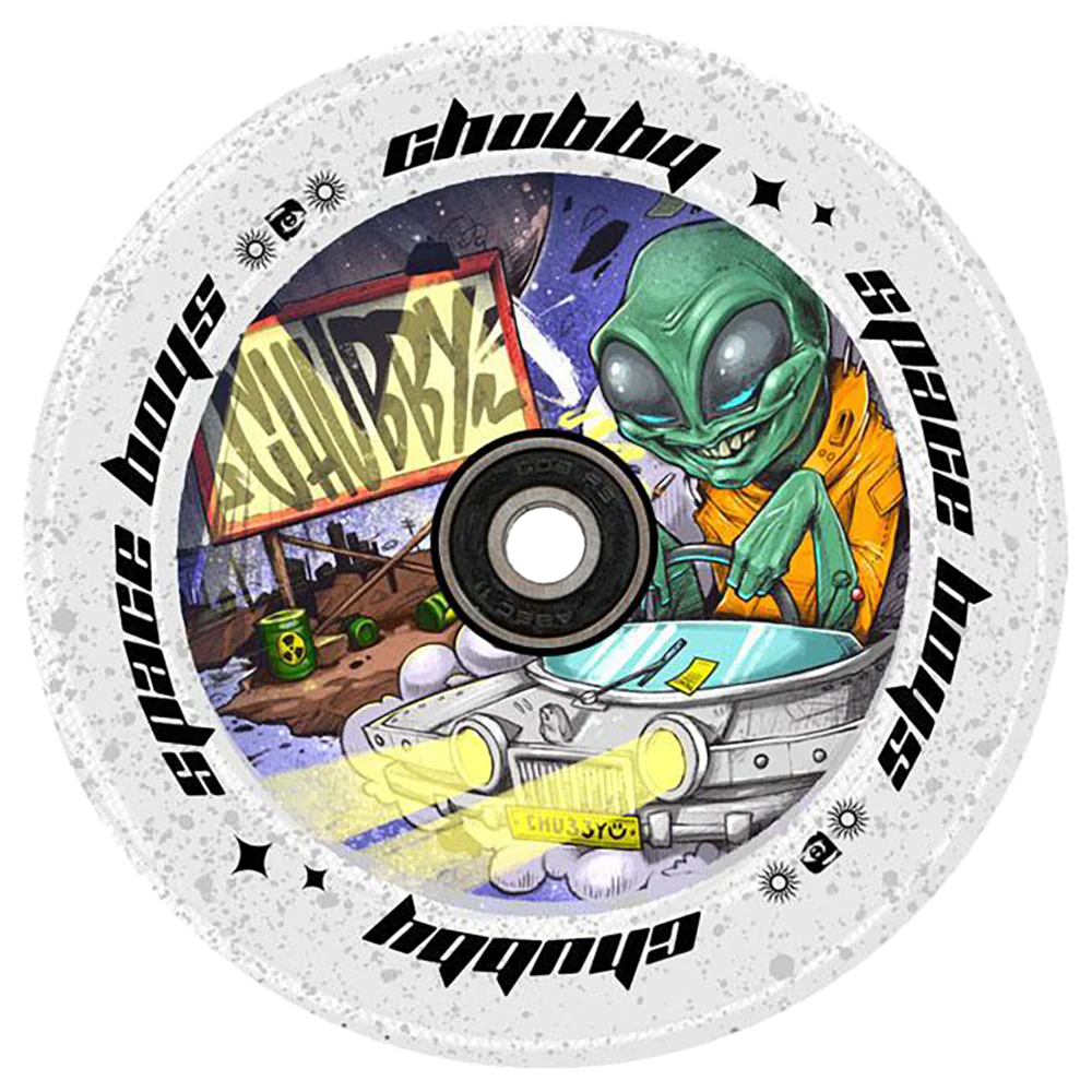 Chubby Spaceboys Alien Clear Glitter - Single Wheel - Image 10