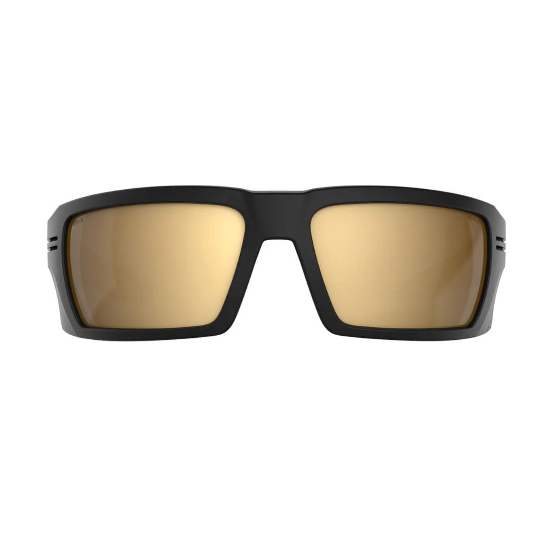 Spy Rebar Men's Sunglasses - ANSI Matte Black Happy Bronze Gold Mirror - Image 3