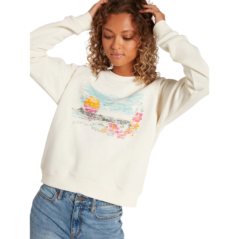 Volcom Womens Truly Stokin Crew Long Sleeve Shirt - Image 2