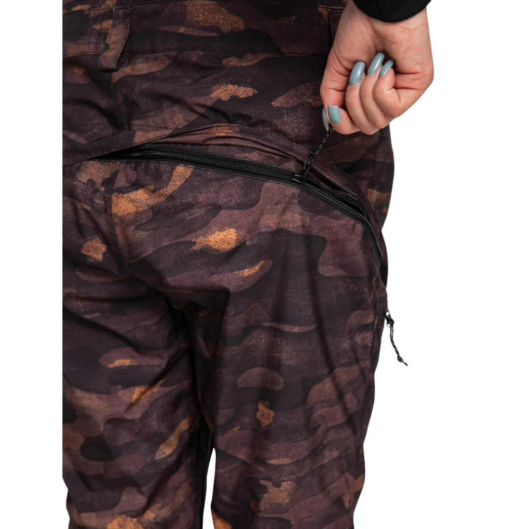 Volcom Women's Elm Stretch Gore-Tex Bib Snow Pants - Dusk Camo - Image 5