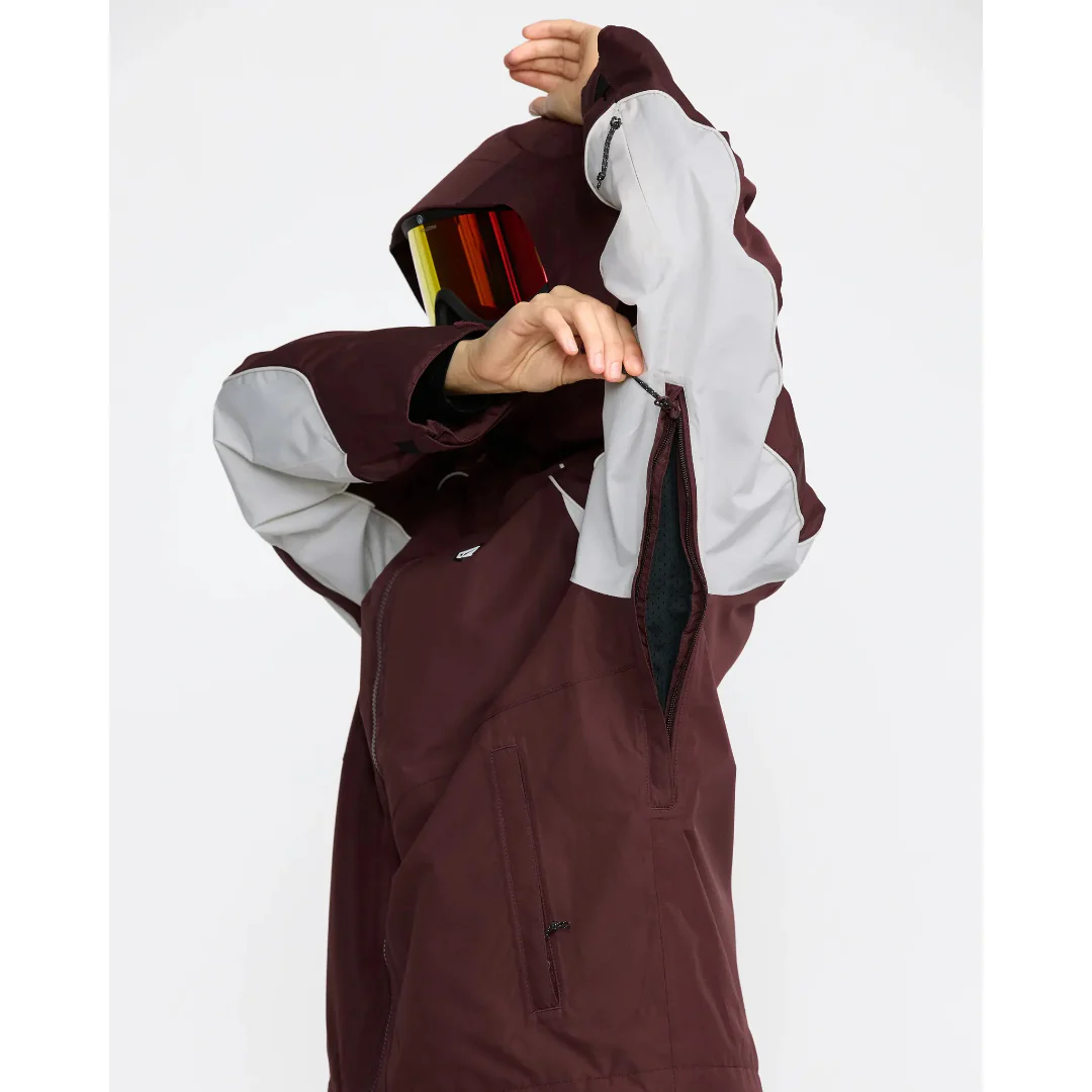 Volcom Women's Stone Smokeshow 20K Jacket - Oxblood - Image 7